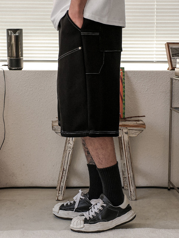 (XL-6XL)<BR>루코부 百慕大 松紧带短裤