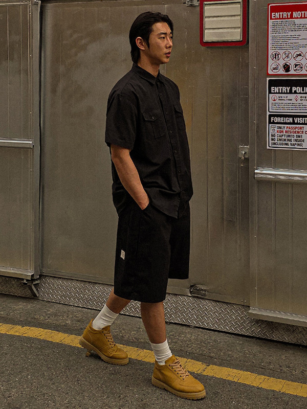 (L-5XL)<BR>리베요 百慕大 松紧带短裤