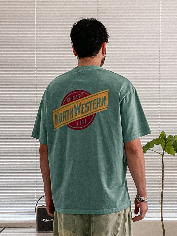 ( XL-6XL)<BR>부키타 颜料 短袖T恤