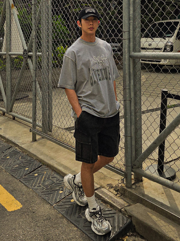 (M-6XL)<br>보이쿠아 货物绑带短裤 8100