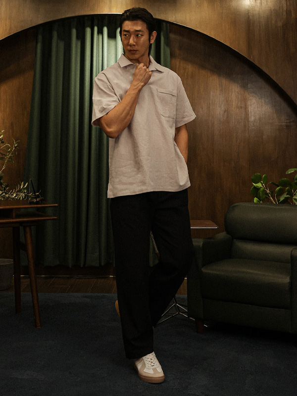 (28-40)<br>쿠루프 标准配合 后松紧带 宽松长裤 714