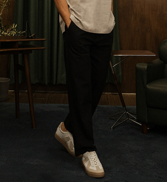 (28-40)<br>쿠루프 标准配合 后松紧带 宽松长裤 714