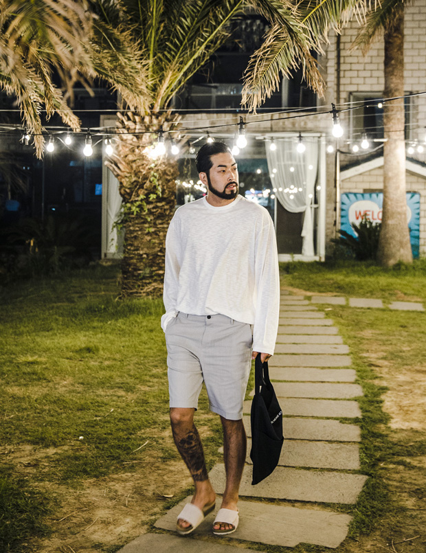 (L~5XL)<br>한올 长袖t恤