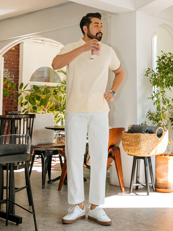 (L-6XL)<br>모닝커피 短袖领衬衫