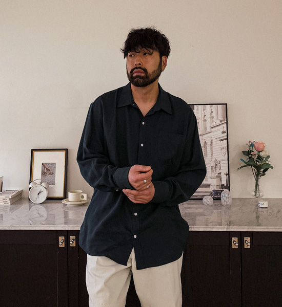 (L-5XL)<br>피아자노 亚麻衬衫 N006