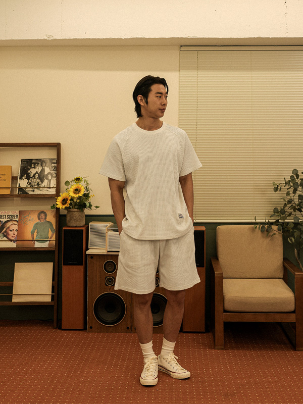 (XL-6XL)<br>바라우타 华夫短袖衬衫 SET002-T