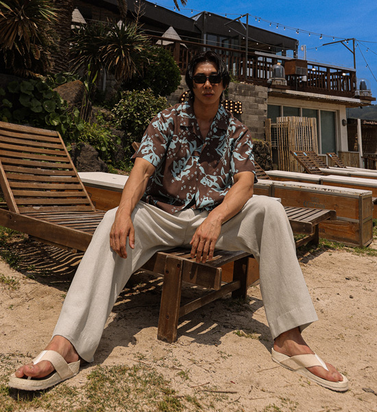 (XL-6XL)<br>리오세아 亚麻 开领 短袖衬衫 N008