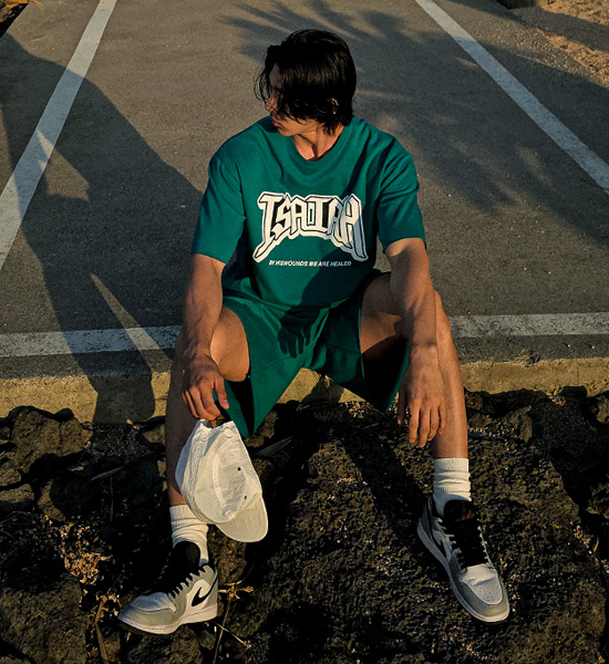 (L-5XL)<BR>포토코미 短袖T恤