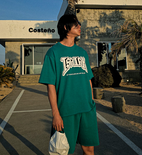 (L-5XL)<BR>포토코미 短袖T恤