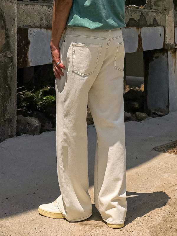 (S-5XL)<BR>하멜린 半宽配合 棉裤 D586