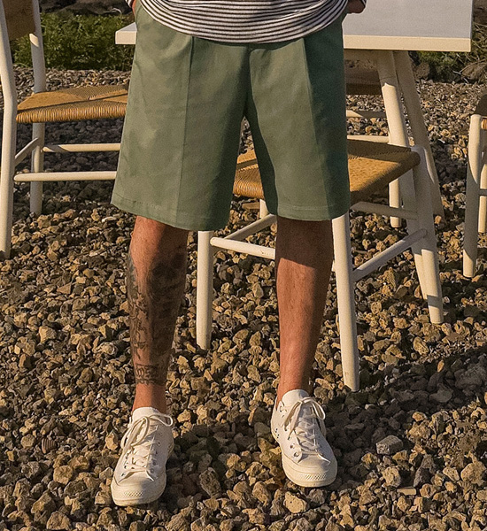 (S-5XL)<BR>할프빌 后松紧带 短裤 S95