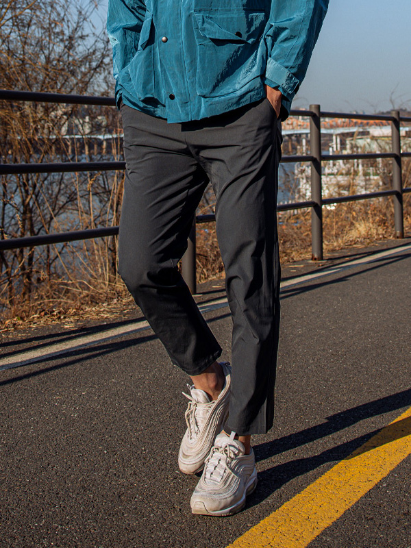 (L~6XL)<BR> 란디노 松紧带裤(修身/标准配合)<br><font color="#072c81"><B>【 W.DNA 】</B></font><br><font color="#098a09"><B>기장선택 (基础,长款+8cm)</B></font>