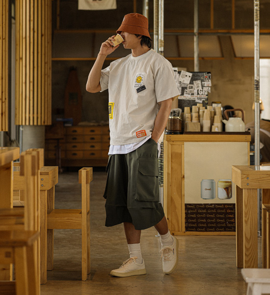 (XL-6XL)<BR>미슈콜 百慕大 货物绑带短裤