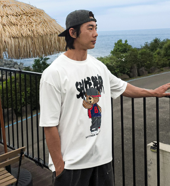 (L-5XL)<br>셀피베어 短袖T恤