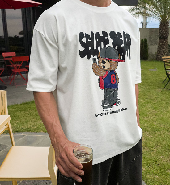 (L-5XL)<br>셀피베어 短袖T恤