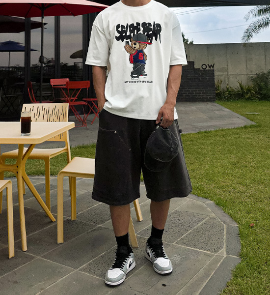 (L-5XL)<br>셀피베어 短袖T恤