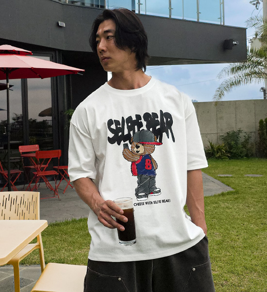 (L-5XL)<br>셀피베어 短袖T恤