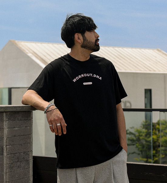 (L-5XL)<br>아르세트 模态的 短袖T恤 T029<br><font color="#072c81"><B>[ W.DNA ]</B></font>