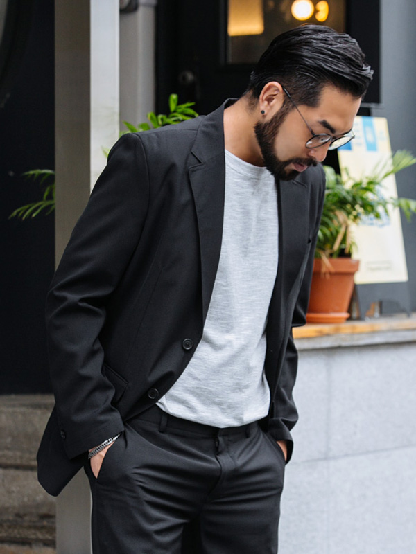 (S~5XL)<BR>매직카펫 休闲西服+라이드 가벼운 宽松长裤