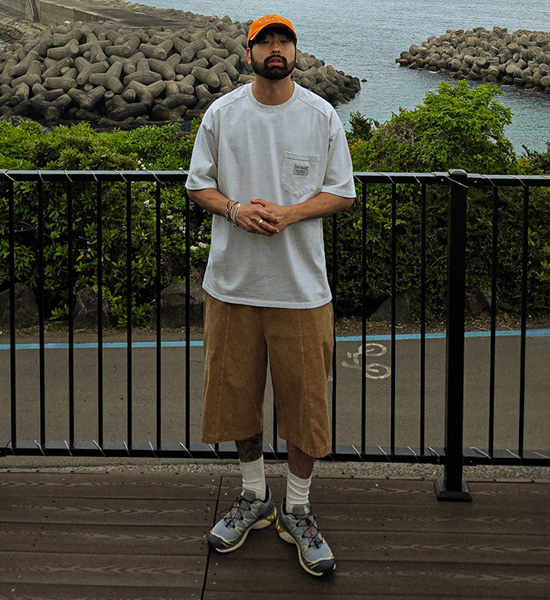 (L-5XL)<BR>루아코 颜料 剪裁短袖连体衣 T016