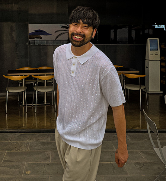 (L-5XL)<br>마그타르 短袖领针织品 S003