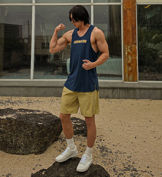 (L-5XL)<BR>맥피크 模态的 헬스나시 T030 <br><font color="#072c81"><B>[ W.DNA ]</B></font>