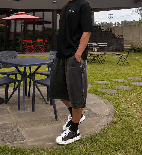 (XL-6XL)<br>그란하 颜料 百慕大 松紧带短裤 P007