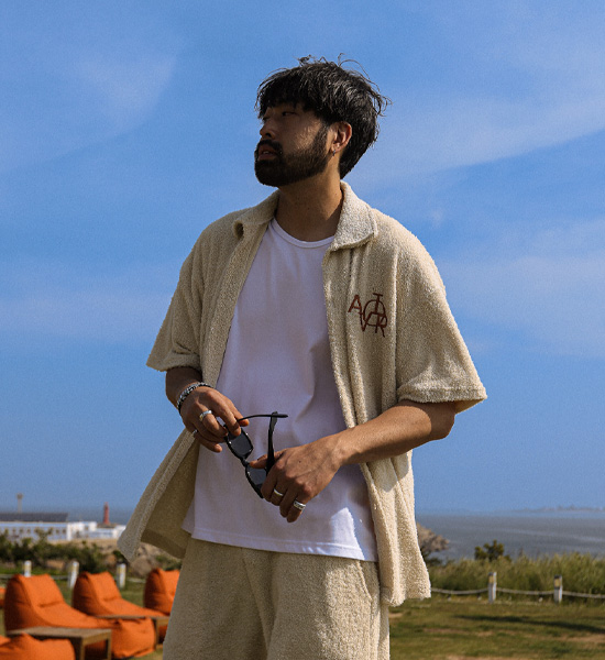 바르카우 타올지 短袖衬衫+로히야 타올지 松紧带短裤