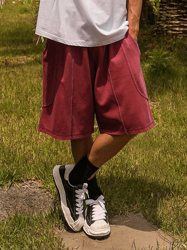 (XL-6XL)<BR>밀킨빌 颜料  百慕大 松紧带短裤