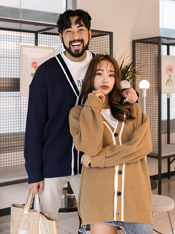 (L-5XL)<BR>마이네임 开衫