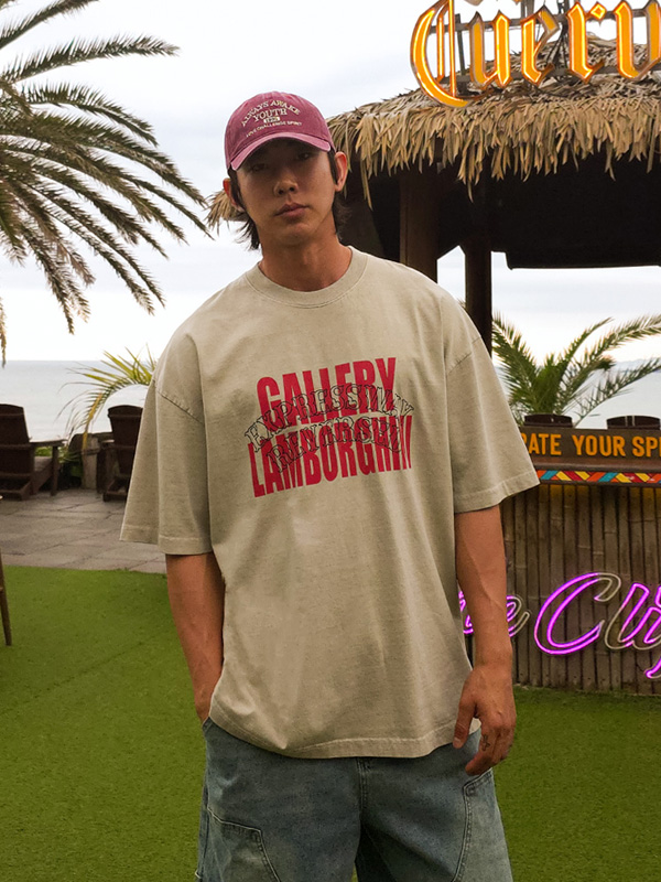 (XL-4XL)<BR>자코비나 颜料 短袖T恤