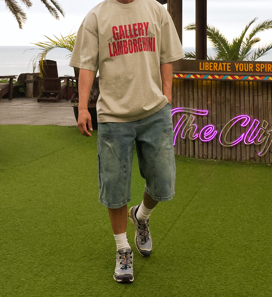 (M-4XL)<BR>아바칸 百慕大 牛仔束腰短裤 692