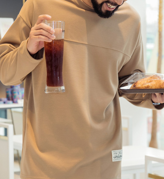 (M-5XL)<br>꺼내입어요 切口 长袖t恤<br><font color="#fb5ec9"><B>[1+1]</B></font>