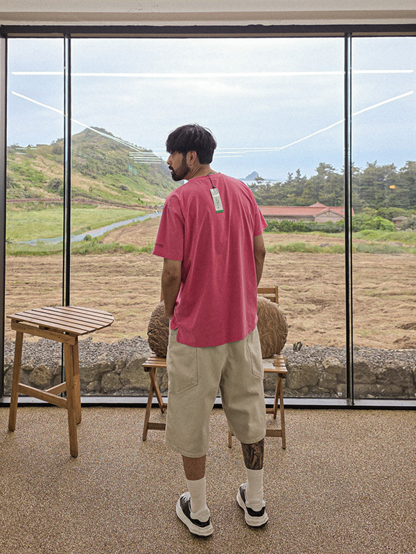 (XL-6XL)<br>포모나 颜料 短袖T恤 T027<br><font color="#072c81"><B>【 W.DNA 】</B></font>