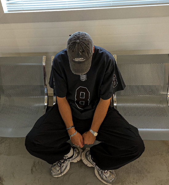 (XL-6XL)<br>카브로보 V字领 短袖T恤 928