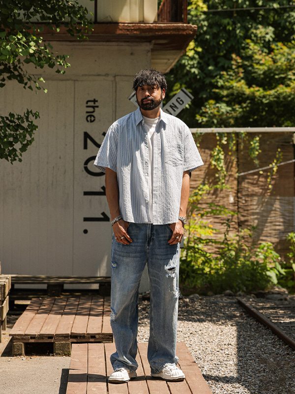 (28-40)<br>칸차스 半宽配合 牛仔裤 8931