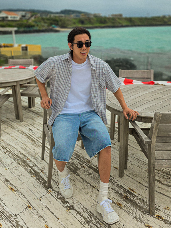 (XL-6XL)<BR>스비트 格子短袖衬衫 N010