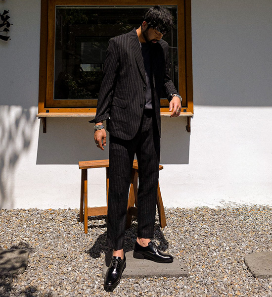 (S-6XL)<BR>요카나 休闲西服(7단)+사그라다 宽松长裤(7단)