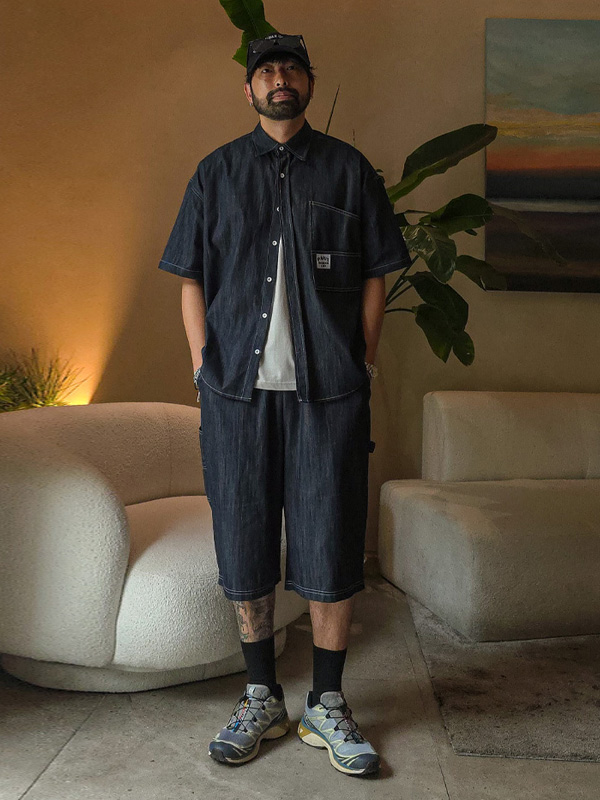 (XL-6XL)<br>스호턴 无洗牛仔裤 短袖衬衫