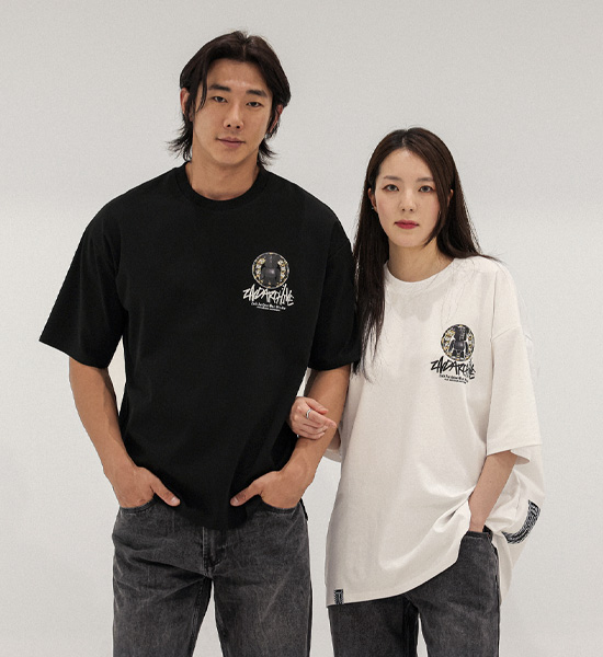 (L-5XL)<BR>루드차 短袖T恤