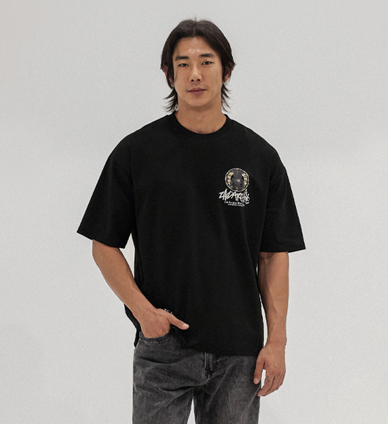 (L-5XL)<BR>루드차 短袖T恤