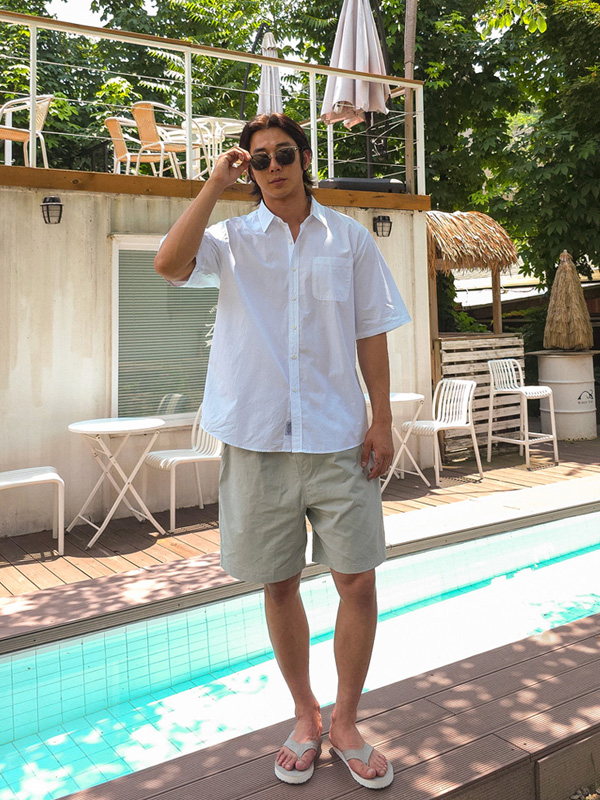 (L-6XL)<BR>모카렌 短袖衬衫