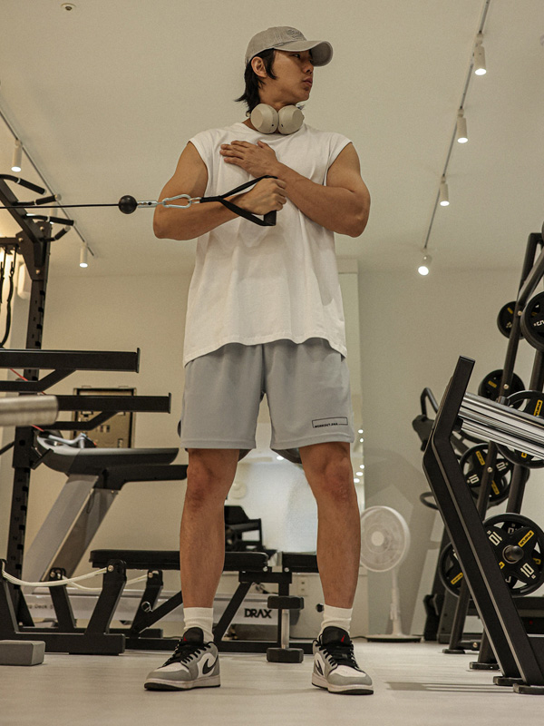 (M-6XL)<BR>이프란 冷却系统 레깅스밴딩반바지<br><font color="#072c81"><B>[ W.DNA ]</B></font>