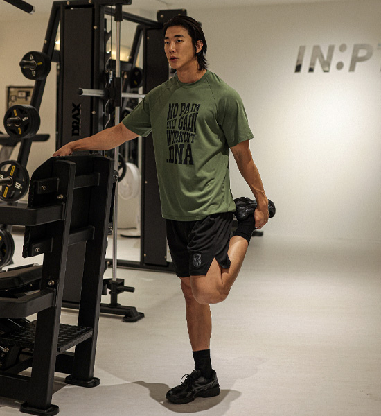 (L-6XL)<br>하일러스 模态的 헬스반팔티 T040