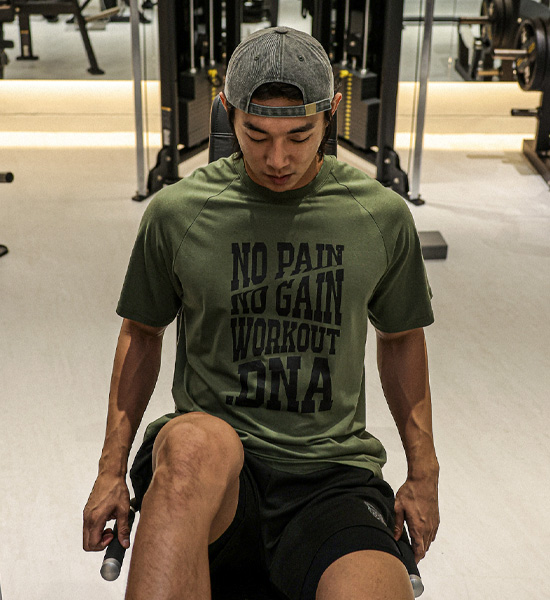 (L-6XL)<br>하일러스 模态的 헬스반팔티 T040