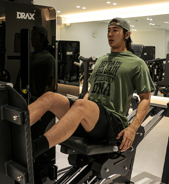 (L-6XL)<br>하일러스 模态的 헬스반팔티 T040