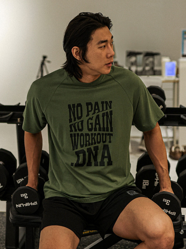 (L-6XL)<br>하일러스 模态的 헬스반팔티 T040