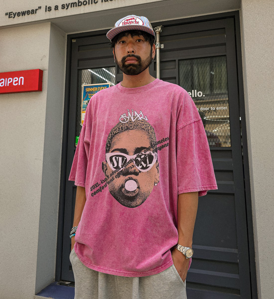 (XL-6XL)<BR>로차노 颜料 短袖T恤 T315