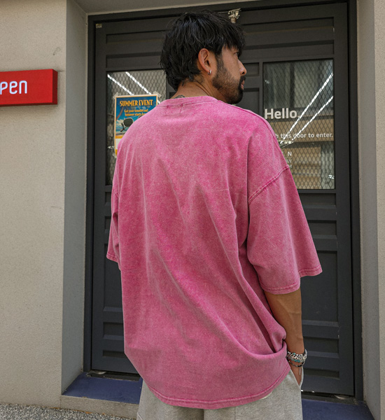 (XL-6XL)<BR>로차노 颜料 短袖T恤 T315