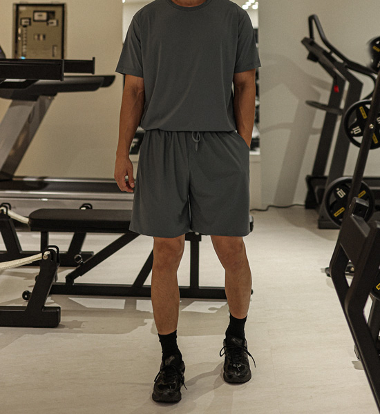 (L-6XL)<BR>알파샤 冷却系统 短袖T恤+카이미야 冷却系统 松紧带短裤<br><font color="#072c81"><B>[ W.DNA ]</B></font><br><font color="#098a09"><B>选择长度 (基础,长款+4cm)</B></font>